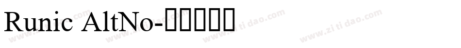Runic AltNo字体转换